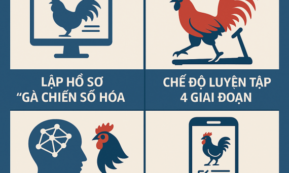 Chăm Gà Đá Kết Hợp Giữa Kỹ Thuật Truyền Thống Và Công Nghệ Mới 3 cham ga da