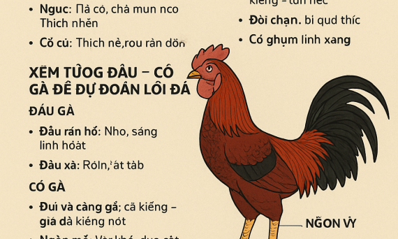 Mẹo Phân Tích Tướng Gà – Xem Ngoại Hình Đoán Đòn Đá Chính Xác 13 ngoai hinh ga da