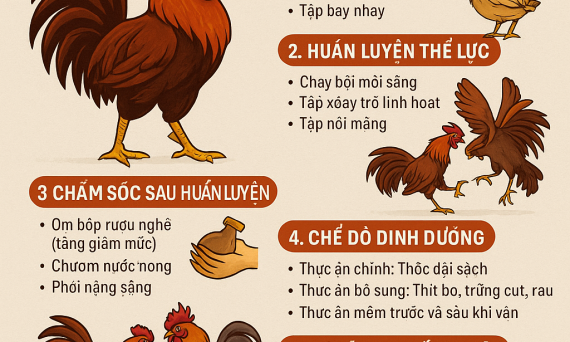 Nuôi gà đá non đến chiến kê bất bại 5 nuoi ga da con