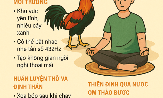 Luyện Gà Đá Thiền Định Tạo Ra Chiến Kê Bình Tĩnh Và Linh Hoạt 17 thien ga da