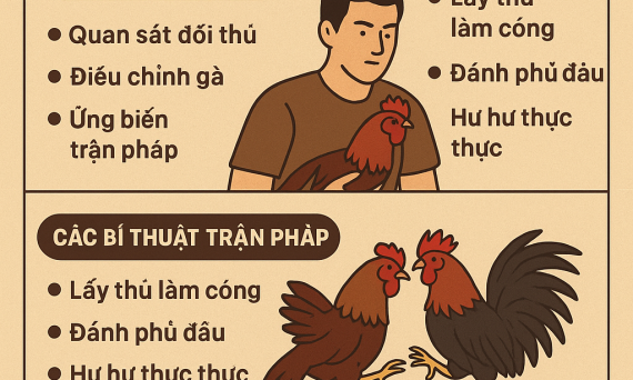 Bí Thuật Trận Pháp Đá Gà Và Ứng Biến Trên Sới Gà 1 bi thuat soi ga