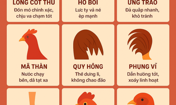 Khoa Hình Thể & Bí Pháp Đoán Tướng Cốt Kê Vương 1 12 tuong ke