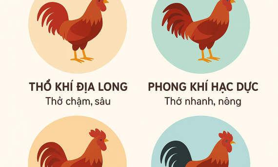 Đồ Hình Hơi Thở & Bí Quyết Phục Hồi Thể Lực Chiến Kê 3 4 Kieu Hoi Tho Chien Ke